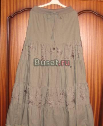 Женственная льняная юбка с выш.42-44 из Италии Санкт-Петербург