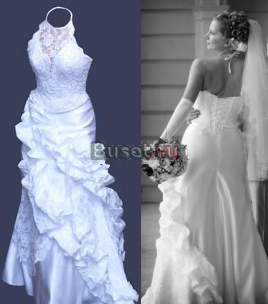 Свадебное платье Oksana Mukha+фата,митенки,туфли Санкт-Петербург