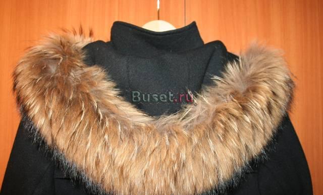 Новое демисезонное пальто с шикарным мехом(44 р) Москва