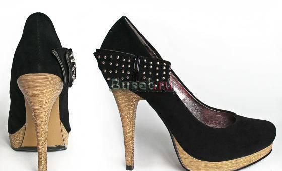 Туфли на шпильке замшевые Москва