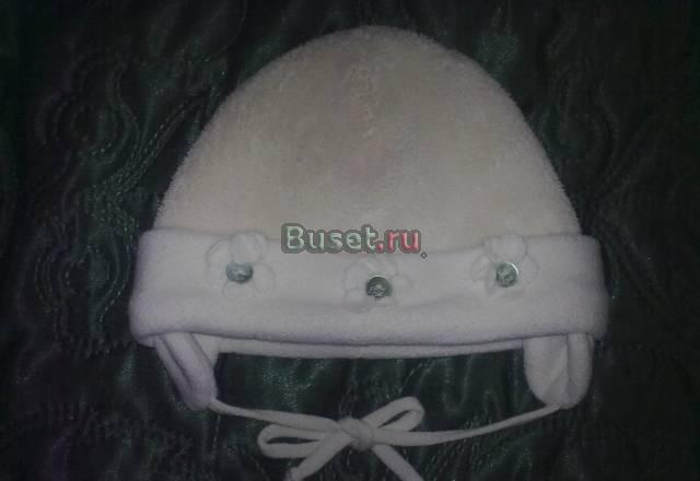 Шапочка белая с цветочками Stemtaler. до 40см Москва