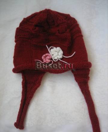 Шапочка(ручная работа) на межсезонье до 46см Москва