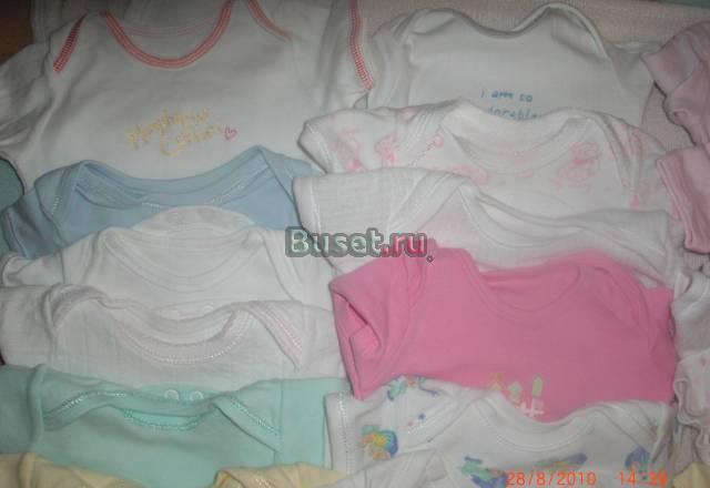 Боди и комбинезоны известных фирм на 0-3 мес Москва