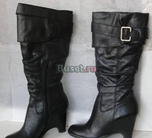 Сапоги новые. осень.мягкая  кожа фирма Bronx Москва