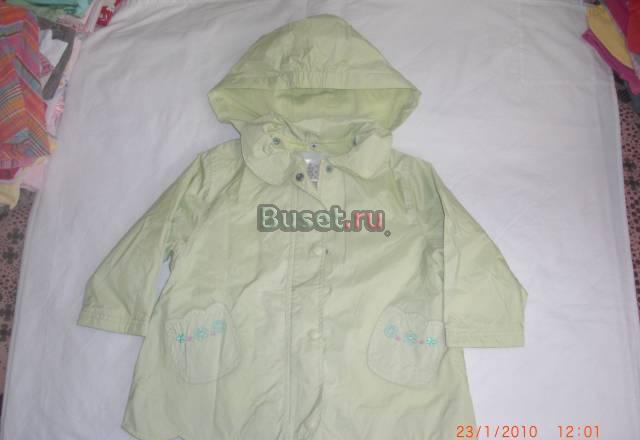 Курточка дождевик(12-18 мес.) на х/б подкладке Москва