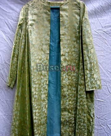 Зеленое винтажное вечернее пальто 50-е годы Москва