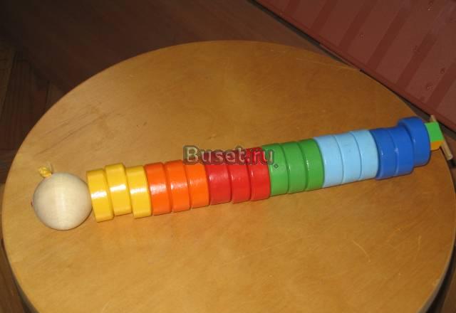 Игра-шнуровка "Веселая гусеница " вальда Москва