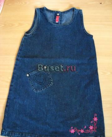 Детский джинсовый сарафан Москва