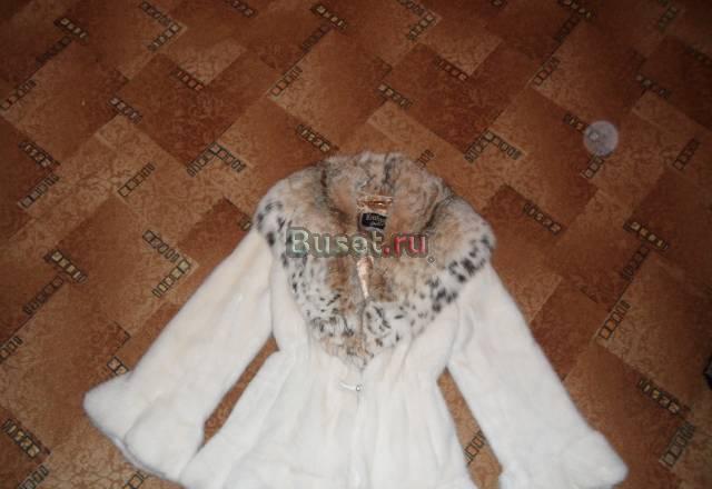 Элитная белая шубка Москва