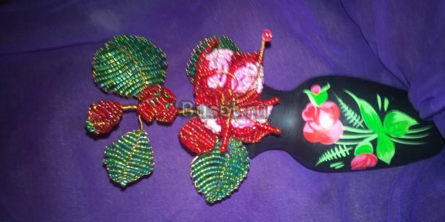 Фуксия из бисера Одинцово