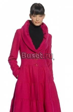 Пальто Moschino Jeans Ruffle Swing Coat черное Москва
