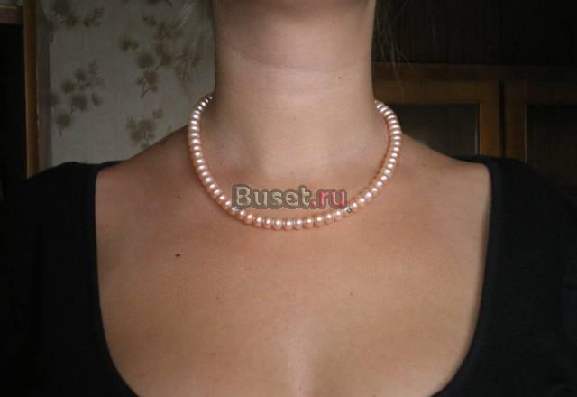 Ожерелье из розового жемчуга Санкт-Петербург