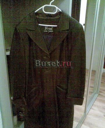 Плащ кожаный черный Москва