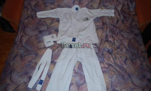 Кимоно для каратэ б/у рост 128-140 с накладками Санкт-Петербург