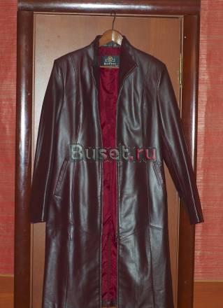 Плащ иск. кожа 46-48 бордовый Москва