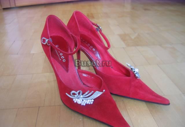 Туфли женские красные замшевые Санкт-Петербург