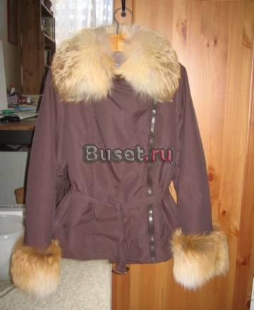Куртка зимняя с мехом лисы и кролика Санкт-Петербург