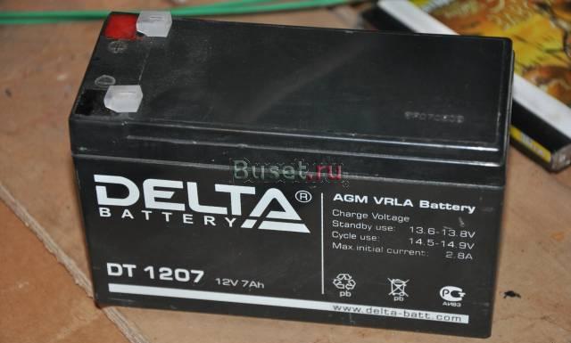 Аккумулятор "Delta DT 1207"  12v 7 а/ч Москва