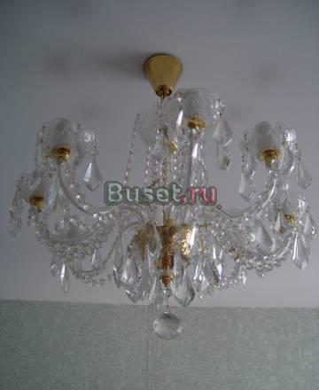 Люстра чешская 8 рожковая хрусталь Москва