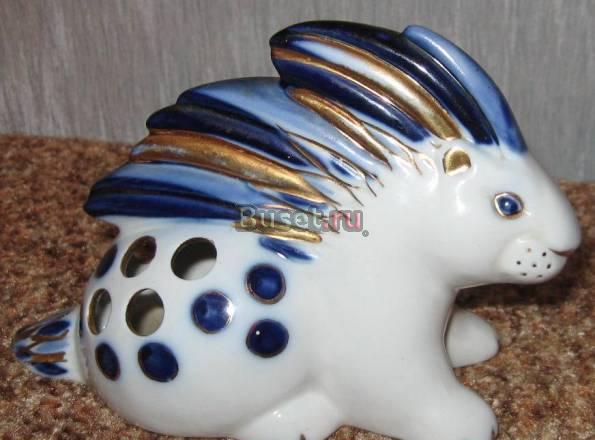 Статуэтка-карандашница "Дикобраз". лфз Москва