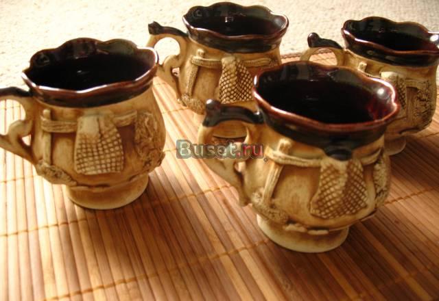 Чашки керамические 4 шт Москва