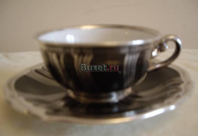 Чайная пара в серебре 1000/1000,Розенталь,1931г Москва