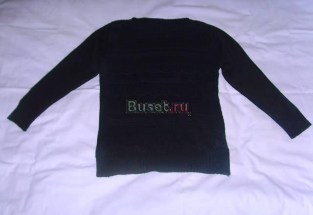 Чёрная кофта рукова 3/4, спереди ажурная, р. 42-44 Москва