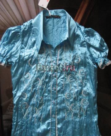 Новая шикарная атласная блузочка р42 Москва