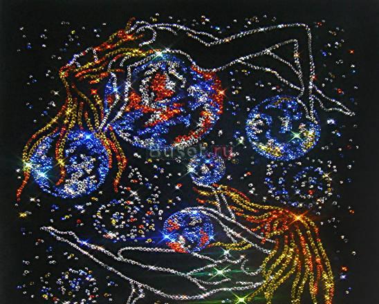 Картина из кристаллов Swarovski "Космос" Москва