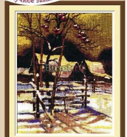 Вышивка крестиком Рябина Москва