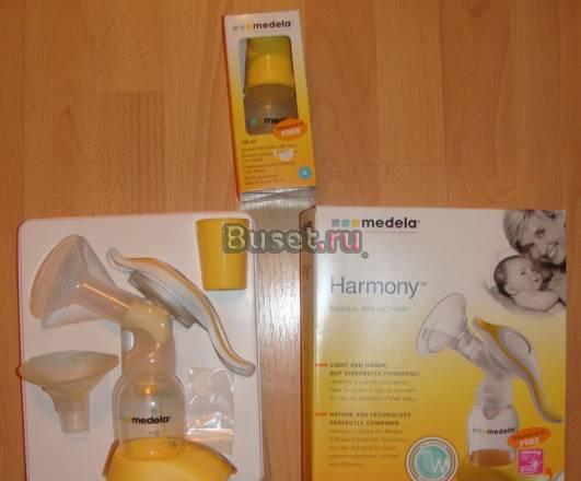 Молокоотсос medela и бутылочка с соской medela Москва