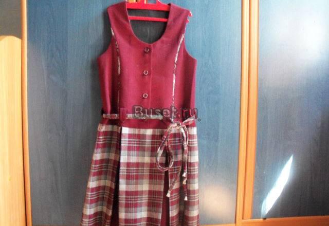 Школьный сарафан + в подарок белая блузка Санкт-Петербург