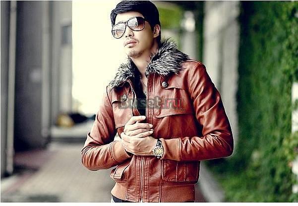 Куртка с меховым воротником. Осень (кожзам) Москва