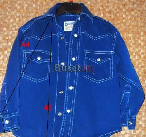 Джинсовые  рубашки д/м  р 110-120 Москва