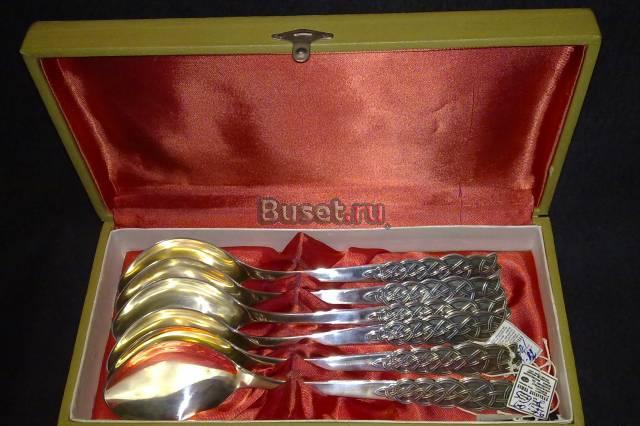 Столовые ложки. Серебро 875пр. 6шт Москва