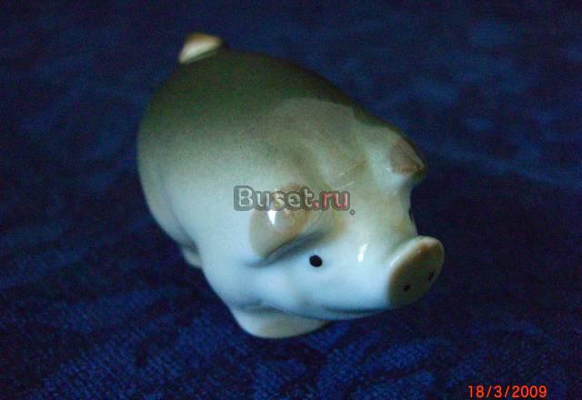 Поросёнок.  лфз. 1970. Фарфор Москва