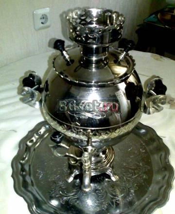 Самовар с подносом Москва