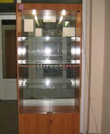 Стеклянная,под кассовый аппарат,2 шкафа-витрины Москва