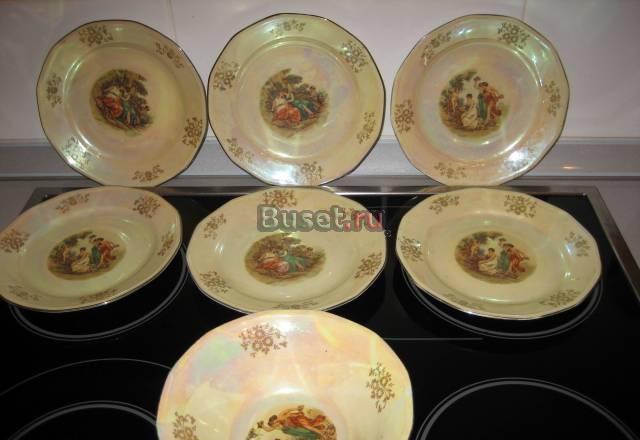 Сервиз набор тарелок салатник гдр Москва