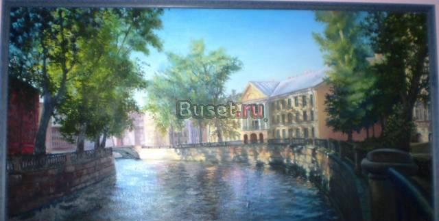 Картина городской пейзаж размер 110х60 Санкт-Петербург