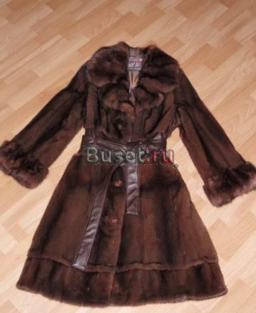 Шуба норковая с соболем Санкт-Петербург