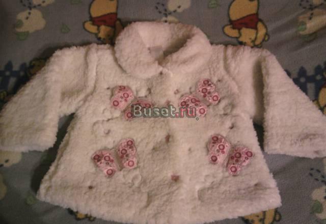 Нарядное белое легкое пальто на 1-1,5 года Москва