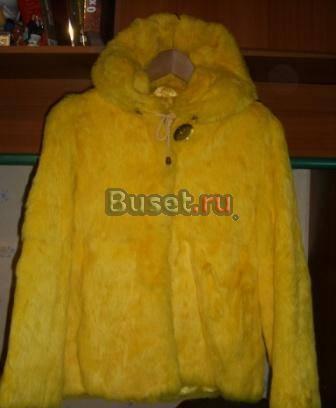 Шуба с капюшоном из кролика Москва