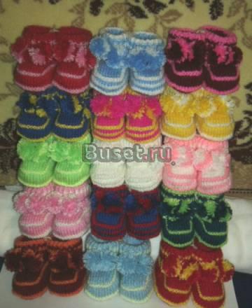 Вязаные пинетки Москва