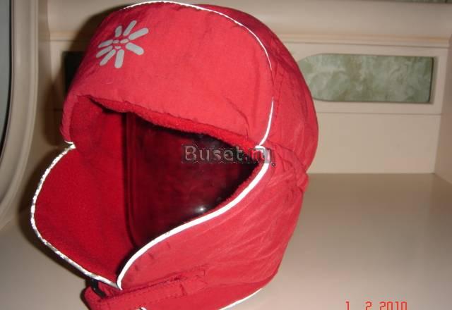 Шапка  красная детская.  р.54-55 Москва