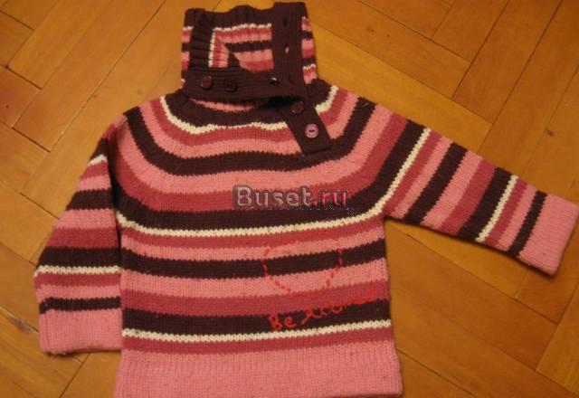 Вязаная водолазка-кофта от 74 см. Магазинная Москва