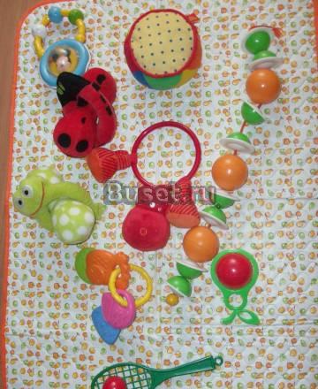 Погремушки пакетом+мобиль+подарок дешево Москва