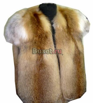Жилет из меха лисы Москва