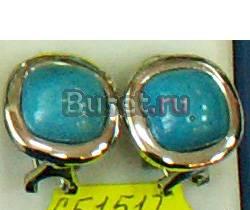 Cерьги бирюза СБ151Т Москва