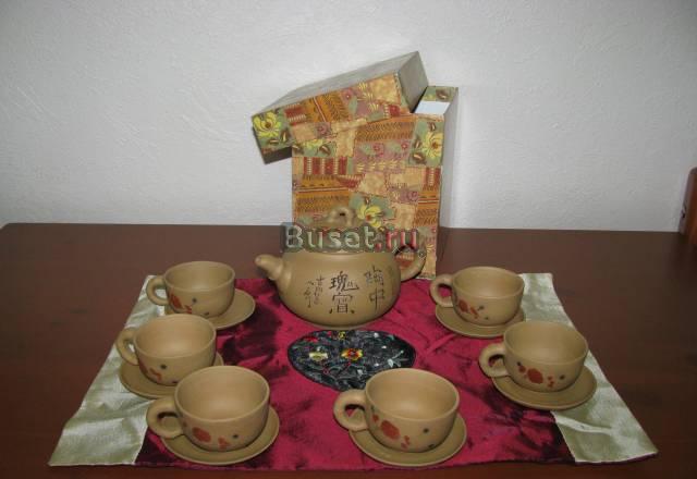 Набор чайный из глины. Новый в упакове Москва